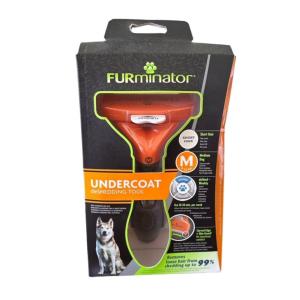 FURminator Undercoat deshedding tool for medium shorthair dogs