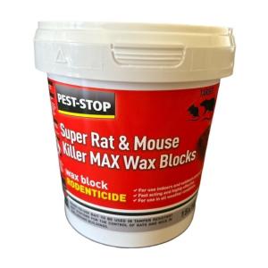 Pest Stop Super Rat & Mouse Killer MAX Wax Blocks 15 x 10g